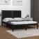 vidaXL black, 140 Solid Wood Pine Bed Frame Bed Base