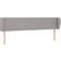 vidaXL Ad Orecchio Grigio Chiaro 203x23x78/88 cm In Tessuto Testiera