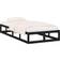 vidaXL Estructura De Cama De Madera Maciza Negra 100x200 cm - New