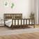 vidaXL Bed Frame with Headboard Honey Brown