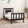 vidaXL Bed Frame with Headboard Black