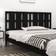 vidaXL black, 165.5 Solid Wood Pine Bed Headboard