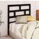 vidaXL black, 81 Solid Pine Bed Headboard