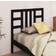 vidaXL black, 96 Solid Wood Pine Bed Bed Headboard