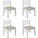 vidaXL Rubberwood Solid Kitchen Chair 31.9" 4pcs