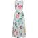 Desigual Cut Out Blurred Pattern Long Dress - White