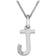 Hot Diamonds Initial A-Z Pendant Necklace - Silver/Diamonds