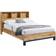 Julian Bowen Bali Oak Finish 4ft6 Double Bookcase Bed Headboard