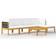 vidaXL 6-tlg Garten-Lounge-Set mit Kissen Cremeweiß Massivholz Akazie Lounge-Set