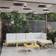 vidaXL 6-tlg Garten-Lounge-Set mit Kissen Cremeweiß Massivholz Akazie Lounge-Set