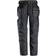 Snickers Workwear AllroundWork Canvas Stretch Work Trousers Holster Pockets Black/Black