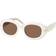 HUGO BOSS White-acetate sunglasses with signature gold-tone detail