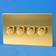 Varilight 4 Gang Dimmable Switch Brushed Brass