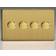 Varilight 4 Gang Dimmable Switch Brushed Brass