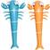 Sunnylife Kids Sea Creature-design Inflatable Pool Noodles set of two 100cm