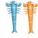 Sunnylife Kids Sea Creature-design Inflatable Pool Noodles set of two 100cm