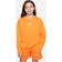 Nike Sportswear Club Fleece Big Kids' Girls' Crew Sweatshirt in Orange, DD7473-836 Orange