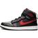 Nike Air Jordan 1 Hi FlyEase M - Black/Smoke Grey/White/Gym Red