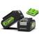 Greenworks Tilbehørssæt GSK24B4X; 24 V; 2x4,0 Ah lader