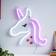 Glow Siraj Neon Unicorn Matt Pink Night Light