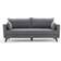 LOTO LIVING Antigua Grey Canapé 208cm Canapé 3 Places