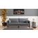 LOTO LIVING Antigua Grey Sofa 208cm 3-seter