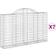 vidaXL Cesti Gabbioni Ad Arco 7 Pz 200x30x120/140 cm Ferro Zincato