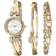 Anne Klein Watch and Bracelet Set AK/1868GBST
