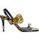 Versace Jeans Couture Black & Gold Emily Heeled Sandals IT