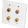 Dynavox Bananstik Bøsninger 206438 2x 85 mm