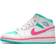 Nike Air Jordan 1 Mid GS - White/Digital Pink/Aurora Green/Soar