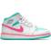 Nike Air Jordan 1 Mid GS - White/Digital Pink/Aurora Green/Soar