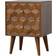Artisan Furniture Artisan Chestnut Cube Carved Bedside Table