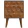 Artisan Furniture Artisan Chestnut Cube Carved Bedside Table