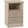 SECONIQUE Nevada 2 Oyster Bedside Table