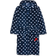 Playshoes girl's heart pattern fleece blue dressing gown. 11-12yrs