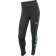 adidas Essentials Linear Logo Cotton Leggings - Dark Grey Heather/Easy Green