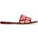 Valentino Garavani TOILE ICONOGRAPHE SLIDE SANDAL Wo BEIGE/RED