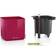 Lechuza CUBE Glossy 14, Lackierte Oberfläche, Scarlet Krukke