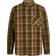 Light Flannel Checkered Relaxed Fit Shirt - Green Check