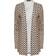 LTS Tall Geometric Print Scuba Blazer - Beige Brown