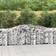 vidaXL 3x Paniers À Gabions Arqués Cages 400x50x80/100 cm