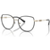 Michael Kors Irregular Eyeglasses, MK3066J Light Gold-Tone, Black Light Gold-Tone/Black