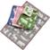 Klippan Yllefabrik Forest Couverture Vert, Gris, Bleu (90x65cm)