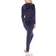 White Mark Women's Velour Tracksuit Set - Navy