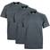 Pro Club Men's Heavyweight Short Sleeve Crew Neck T-shirt 3-pack - Charcoal