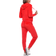 White Mark Women's Velour Tracksuit Set - Red