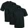 Pro Club Men's Heavyweight Short Sleeve Crew Neck T-shirt 3-pack - Black