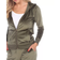 White Mark Women's Velour Tracksuit Set - Olive