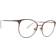 Vogue Eyewear VO4108 Round Prescription Eyeglass Frames, Top Brown/Copper/Demo Lens, mm